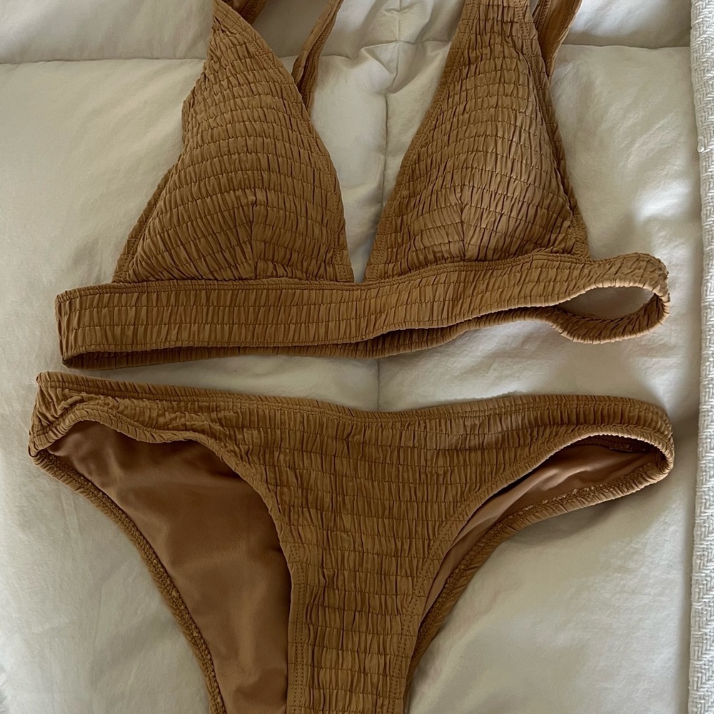 Topshop Tan Bikini Set